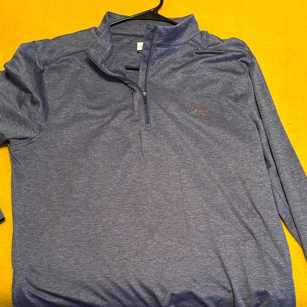 Greg Norman Collection Men's Heather Blue Long Sleeve Shirt